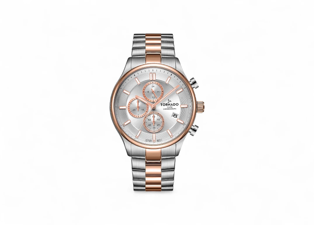 Tornado Casual Classic Chronograph Watch - T6106B-KBKW