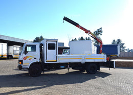 2021 Tata LPT 1216 DROPSIDE & CRANE TRUCK