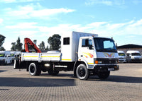 2021 Tata LPT 1216 DROPSIDE & CRANE TRUCK