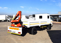 2021 Tata LPT 1216 DROPSIDE & CRANE TRUCK