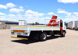 2008 Hino 500 Series 1324 DROPSIDE + CRANE TRUCK