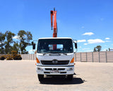 2008 Hino 500 Series 1324 DROPSIDE + CRANE TRUCK