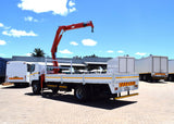 2008 Hino 500 Series 1324 DROPSIDE + CRANE TRUCK