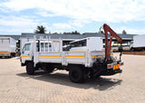 1985 Toyota Dyna 150 DROPSIDE, SIDE TIPPER + CRANE TRUCK