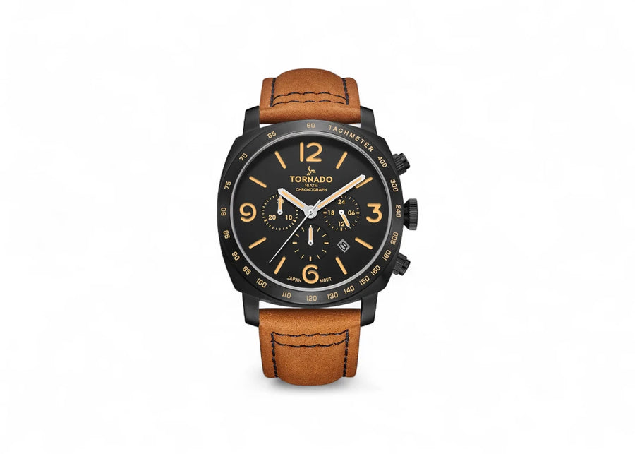 Tornado VINTAGE CLASSIC Chronograph Watch - T9102-BLEB