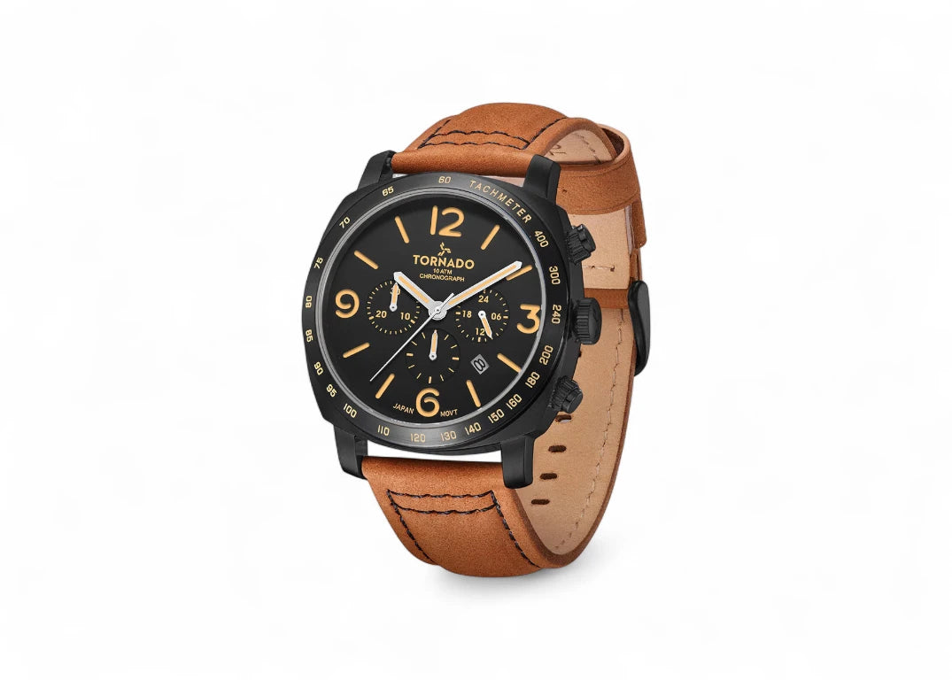 Tornado VINTAGE CLASSIC Chronograph Watch - T9102-BLEB