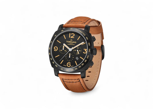 Tornado VINTAGE CLASSIC Chronograph Watch - T9102-BLEB